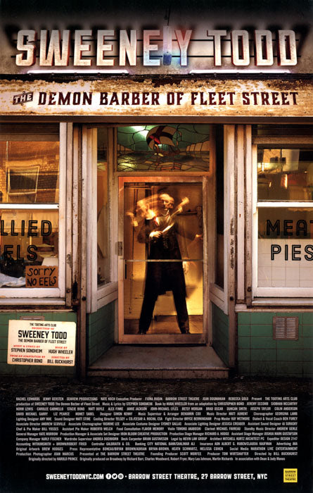 Sweeney Todd (2017 off-Broadway, slight upper corner bend) limited copies