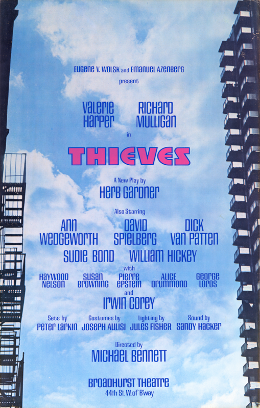 Thieves (1974, Michael Bennett & Valerie Harper, pre-tryout credits) - repro