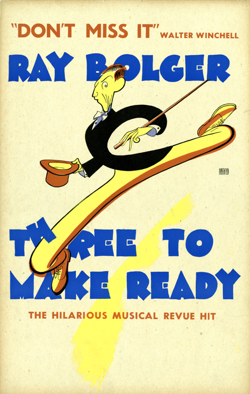 Three to Make Ready (1947 Ray Bolger, tour) - repro