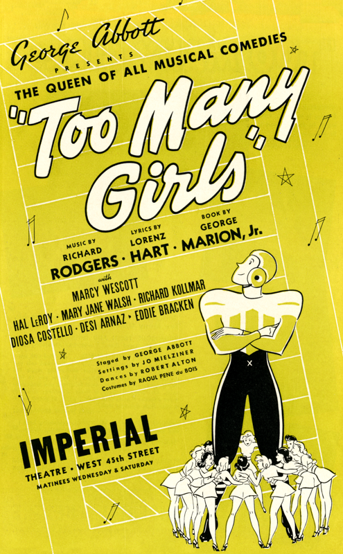Too Many Girls (1939, repro)
