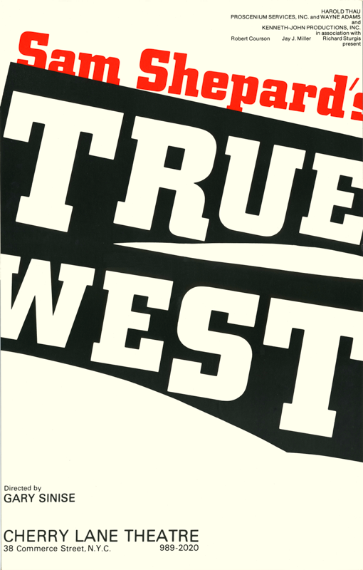 True West (1982 off-Broadway) - repro