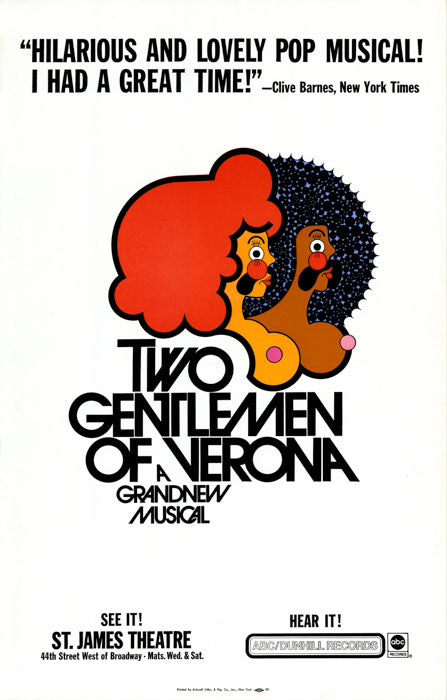 Two Gentlemen of Verona (play, 1974, David Stone Martin art)