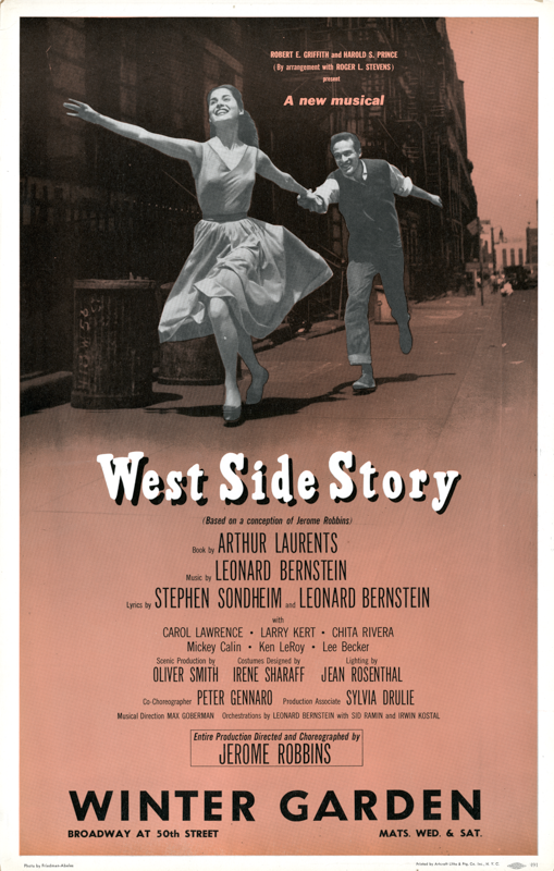 West Side Story (World premiere, Sondheim & Bernstein share credit for lyrics) - repro