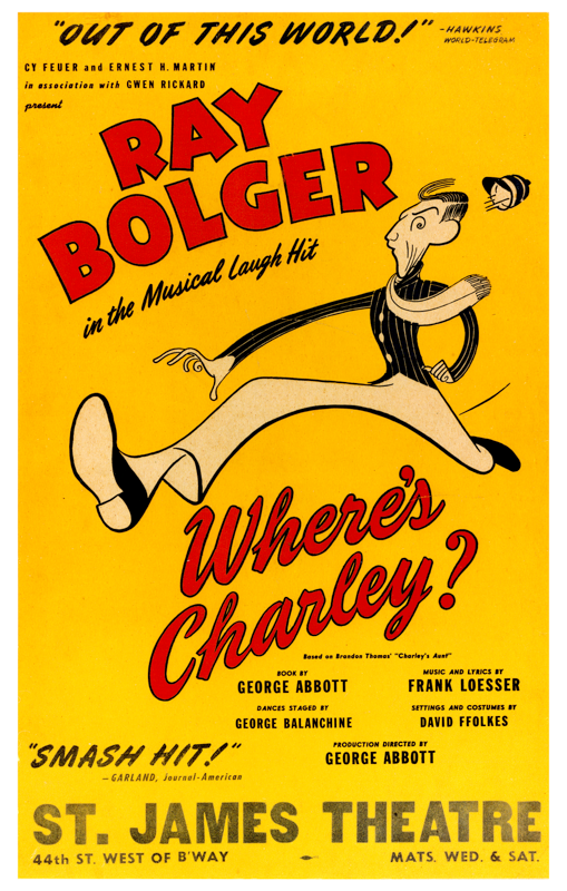 Where's Charley? (Ray Bolger, Original Repro)