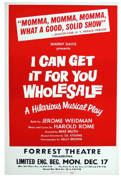 I Can Get It for You Wholesale (1962 Tour) - repro
