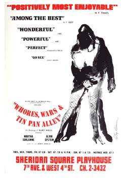Whores, Wars & Tin Pan Alley (rare 1969 revue, Leroy Neiman art) - repro
