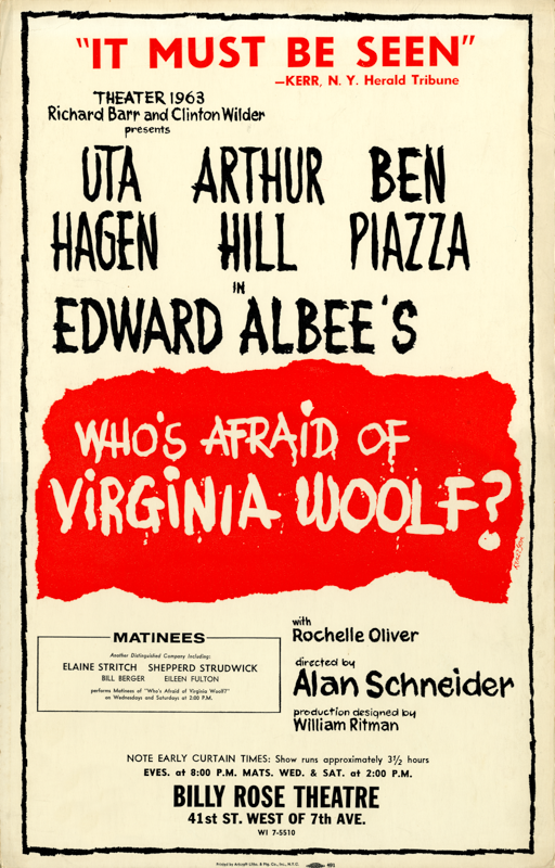Who's Afraid of Virginia Woolf (original, repro)