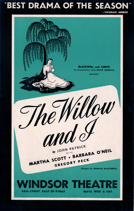 The Willow and I (1942, Gregory Peck) repro - repro
