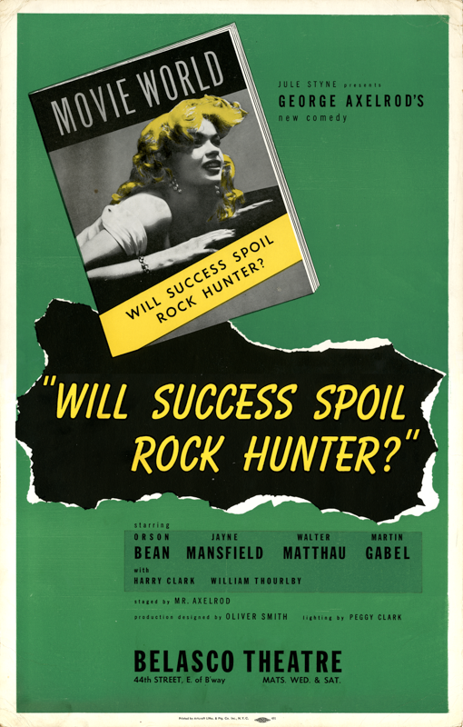 Will Success Spoil Rock Hunter? (1955, Jayne Mansfield, Walter Matthau, Orson Bean) - repro