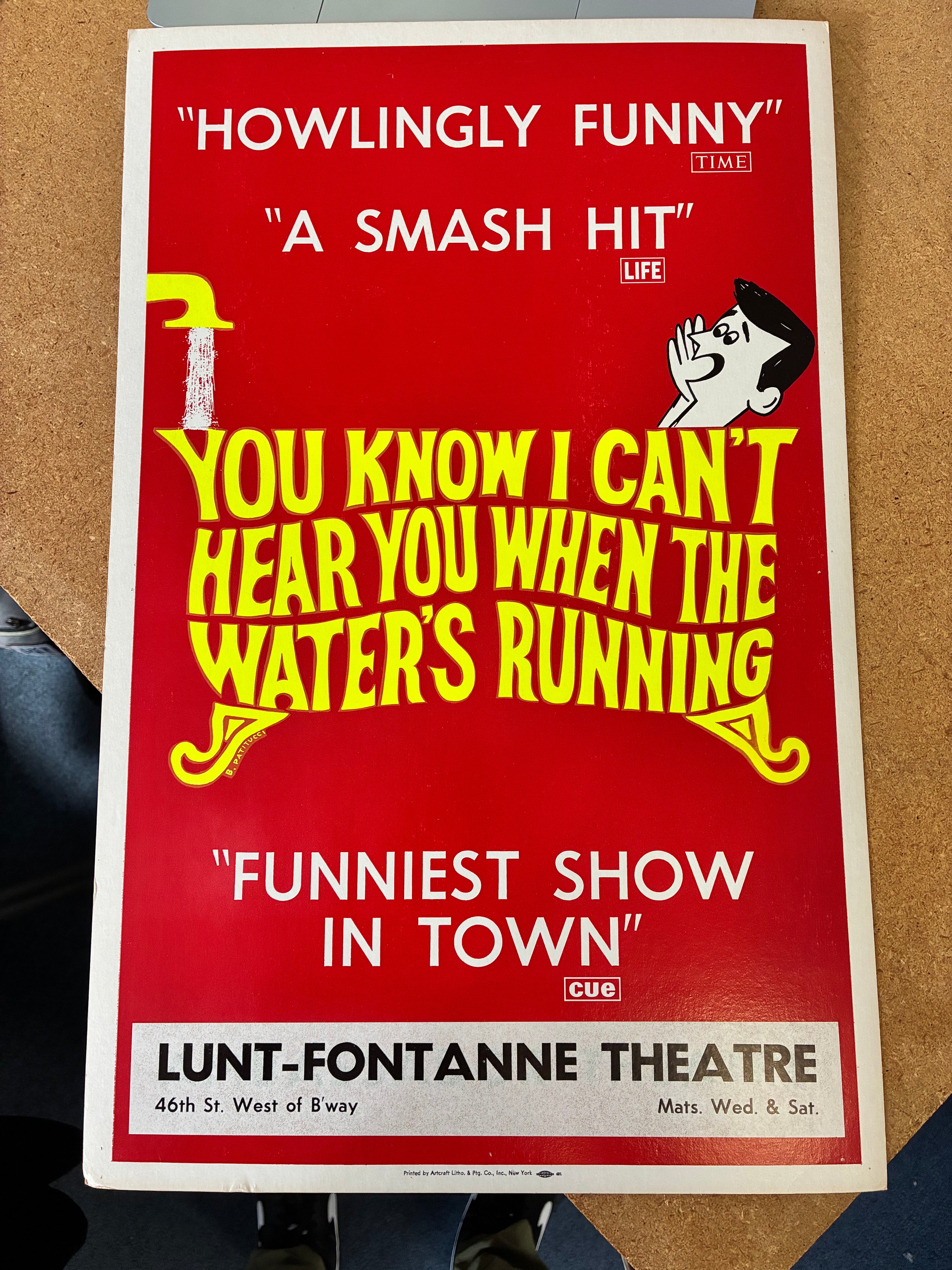 You Know I Can’t Hear You When the Water’s Running (Lunt-Fontanne Theatre)