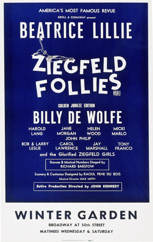 Ziegfeld Follies of 1957 (Bea Lillie) repro