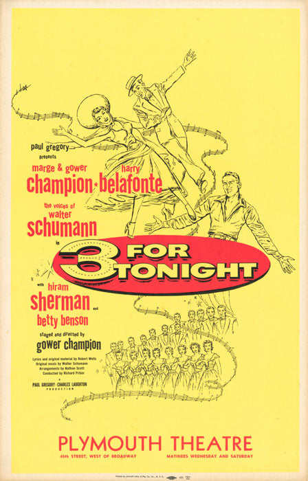 3 For Tonight (1955, Harry Belafonte, Gower Champion) – repro
