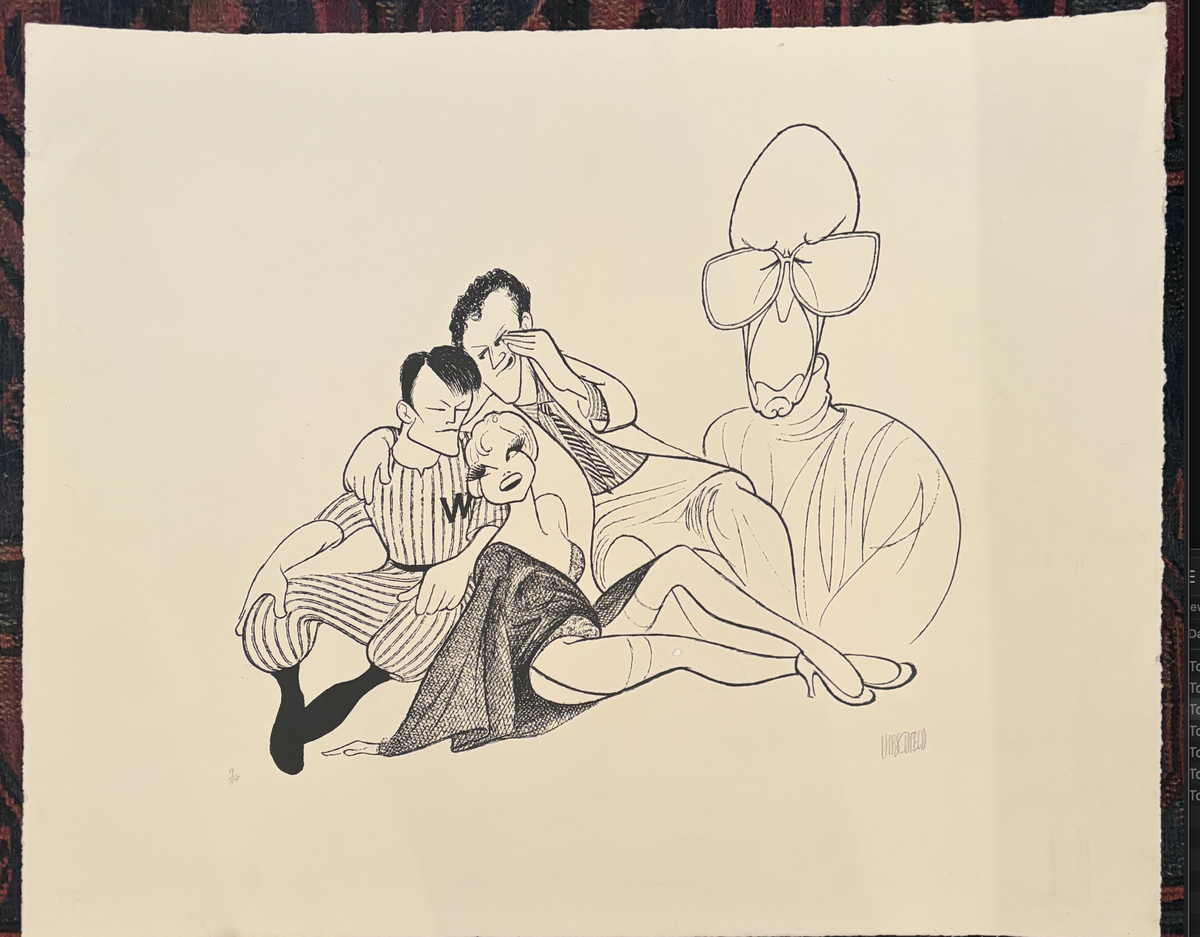 Al Hirschfeld – Damn Yankees (1994) signed/numbered