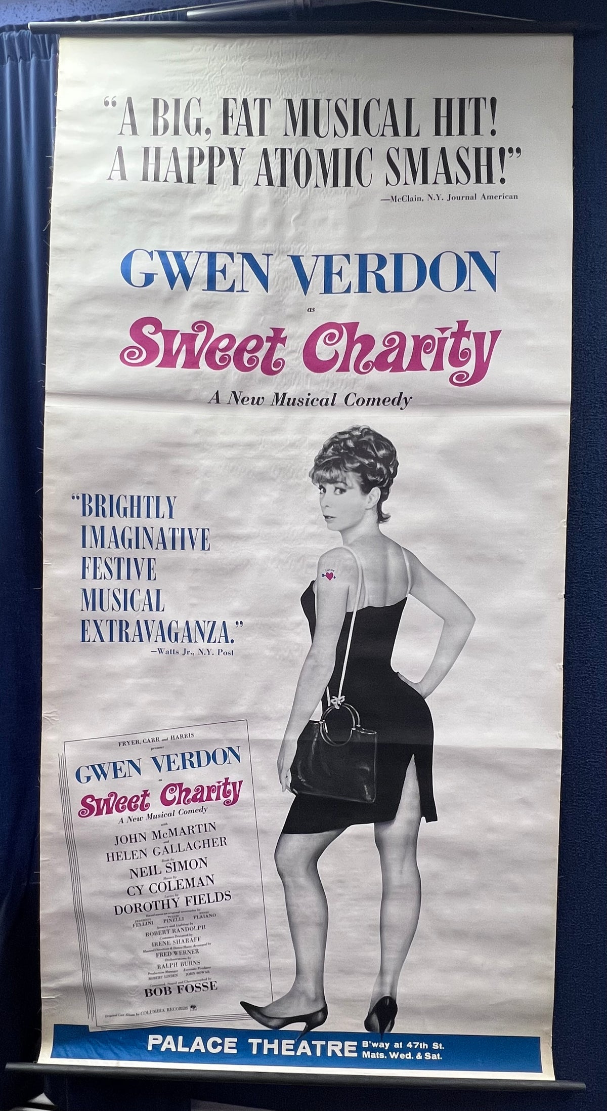 Sweet Charity - Gwen Verdon Three-Sheet