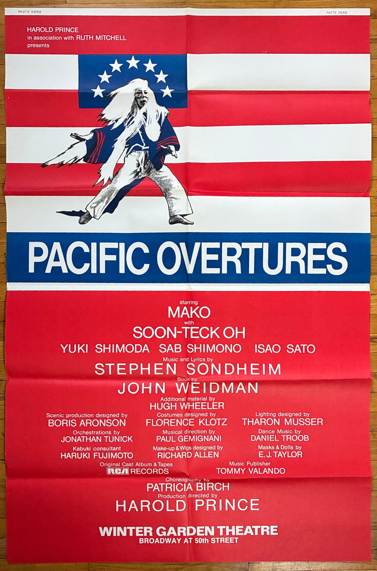 Pacific Overtures Red Three-Sheet