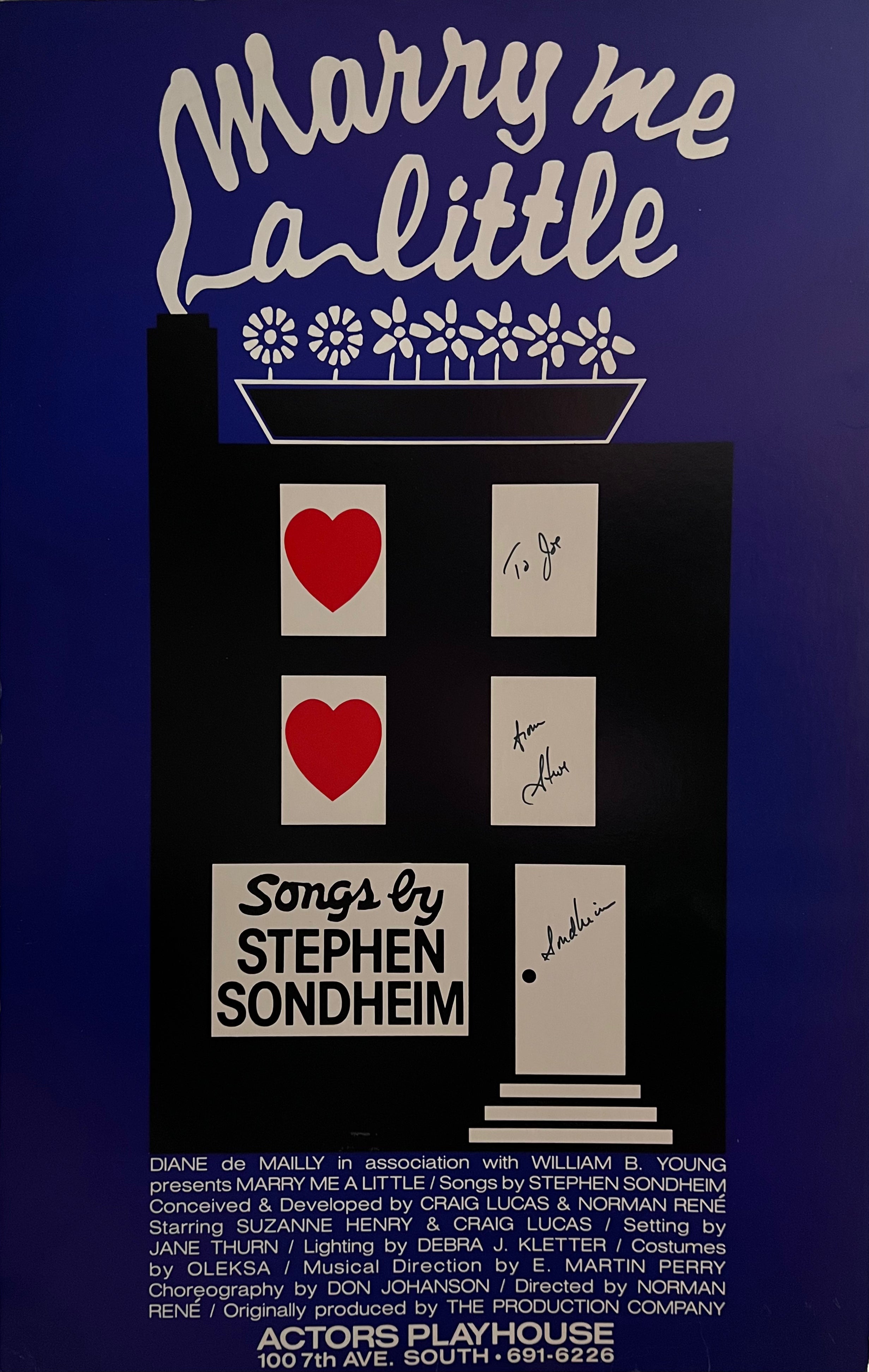 Marry Me a Little (Signed by Sondheim)
