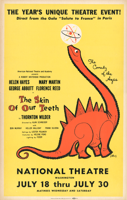 The Skin of Our Teeth (1955 revival, Helen Hayes, Mary Martin & George Abbott) - repro
