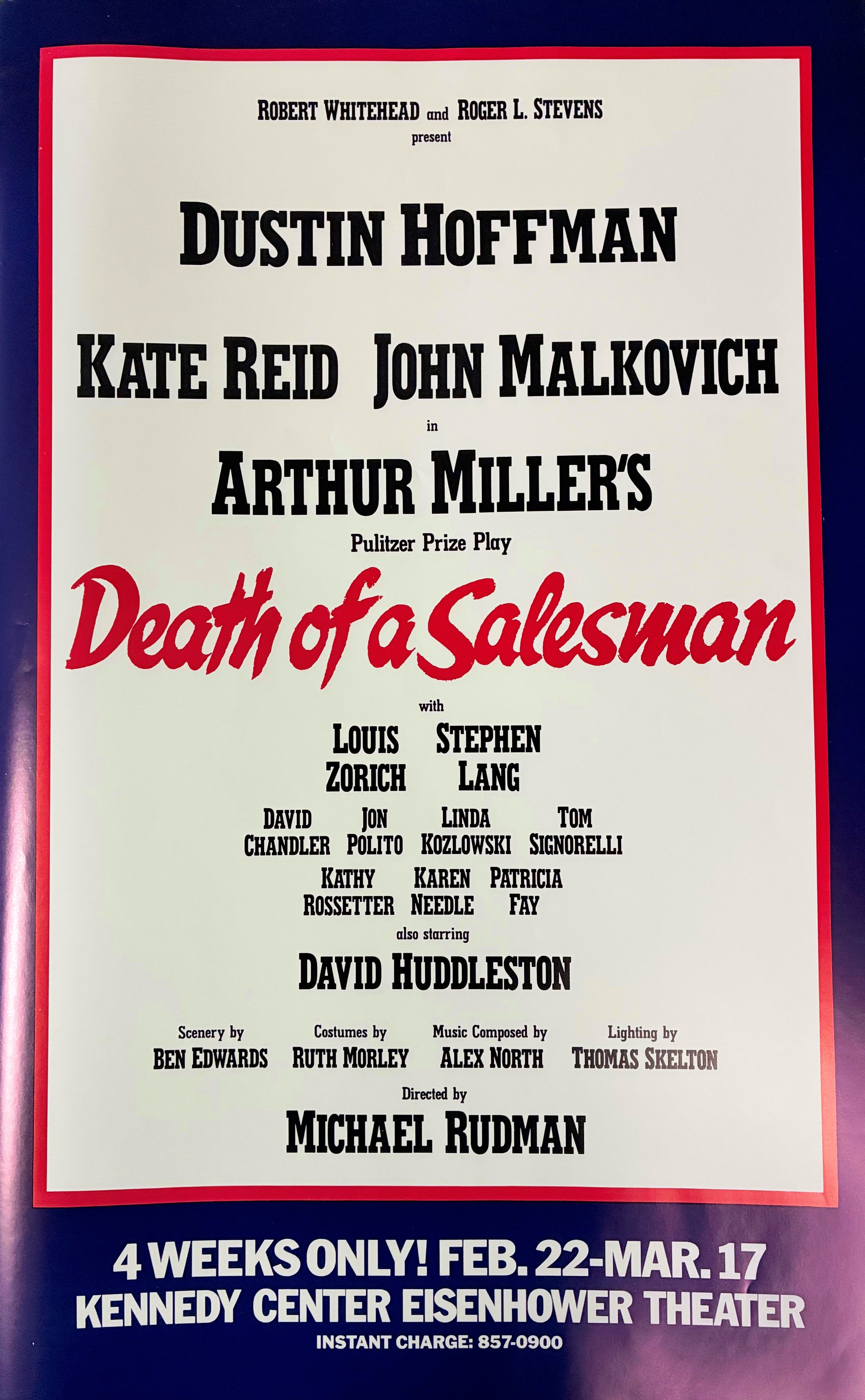 The Death of a Salesman (Dustin Hoffman, in DC) - paper
