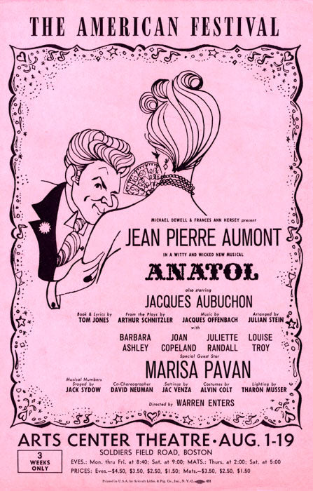 Anatol (1961, Boston tryout) - repro