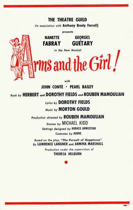 Arms and the Girl (repro)