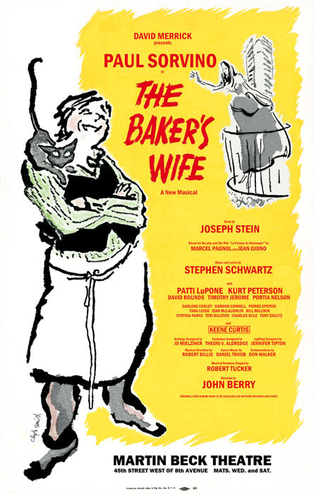 The Baker's Wife (1976 B'way poster that never was, created using Boston and DC tryout display ads.) repro