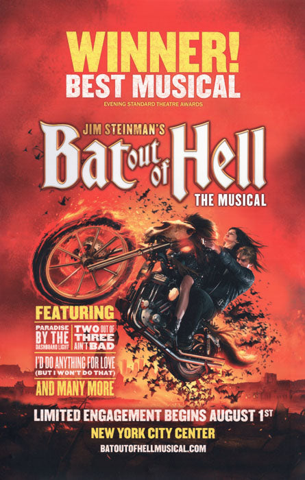 Bat Out of Hell (2019 City Center, NY)