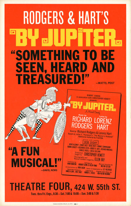 By Jupiter (1967, off-Broadway revival) - repro