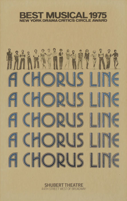 A Chorus Line (First poster for Broadway, 1975) - repro