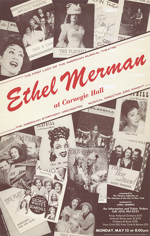 Ethel Merman at Carnegie Hall