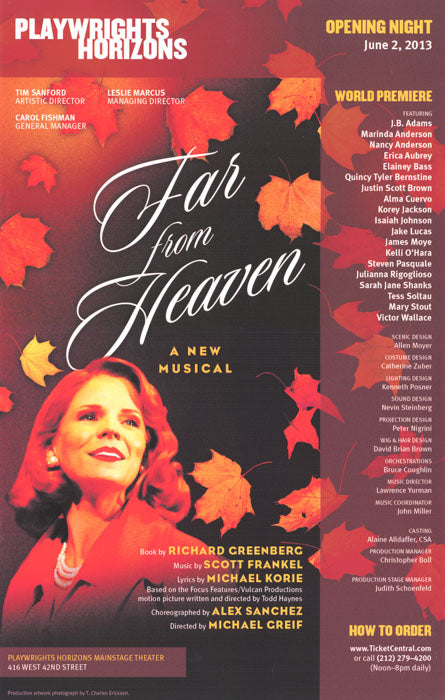 Far From Heaven (2013 Off Broadway) paper - limited availability