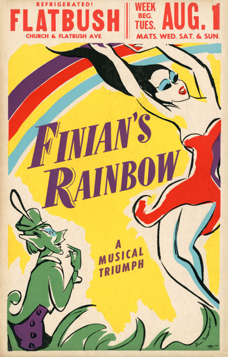 Finian's Rainbow (1950, Don Freeman art. Flatbush stop of the "Subway Circuit" tour) - repro
