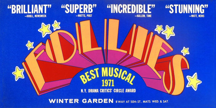Follies (1972 Bus Card) - repro