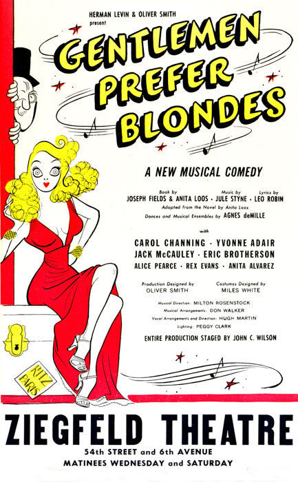 Gentlemen Prefer Blondes (Carol Channing, vintage repro)
