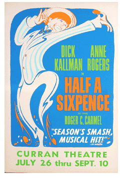 Half a Sixpence (1966 national tour) - repro