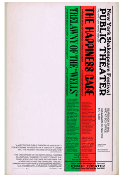 The Happiness Cage (1970 Public Theater Premiere) - repro