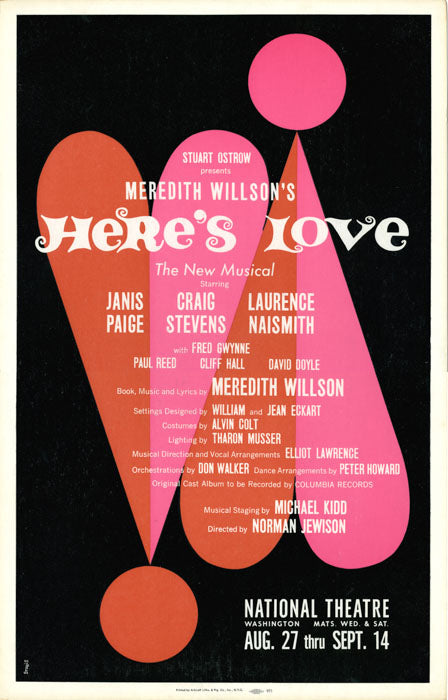 Here's Love (tryout, 1963) repro