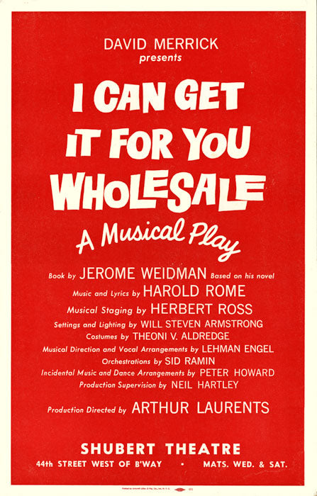 I Can Get It for You Wholesale (1962 original) - repro