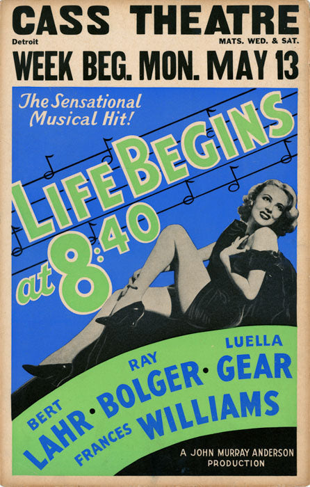 Life Begins at 8:40 (1935) - repro