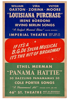 Louisiana Purchase / Panama Hattie (1940, Ethel Merman) - repro