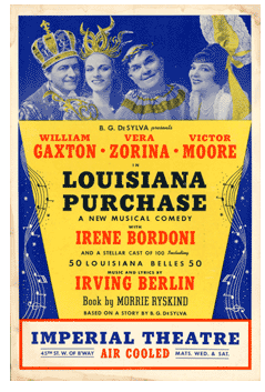 Louisiana Purchase (1940, Irving Berlin) repro