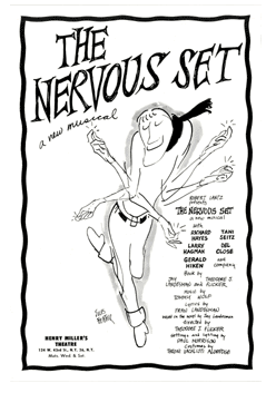 The Nervous Set (1959, Jules Feiffer Art) - repro