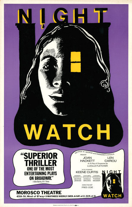 Night Watch (1972 Len Cariou / Joan Hackett repro)