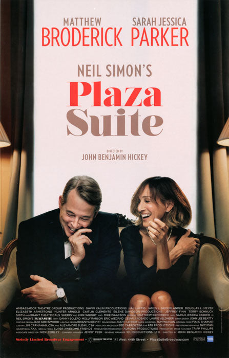 Plaza Suite (2022 Broadway, Mathew Broderick & Sarah Jessica Parker)