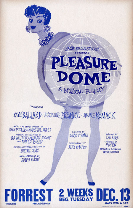 Pleasure Dome (1955 musical tryout, Kaye Ballard. Closed in rehearsals.) - repro