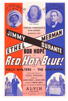 Red, Hot and Blue (1936, Ethel Merman, Jimmy Durante, Bob Hope, Cole Porter score) - repro