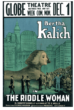 The Riddle: Woman (1924 tour) - repro