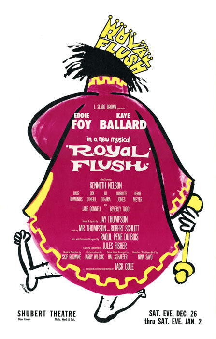 Royal Flush (1964, Eddie Foy, Kaye Ballard, closed during tryout) - repro