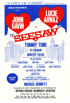 Seesaw (1974 tour, John Gavin, Lucie Arnaz) - repro