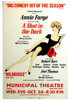 A Shot in the Dark (1960’s tour using original NY art)