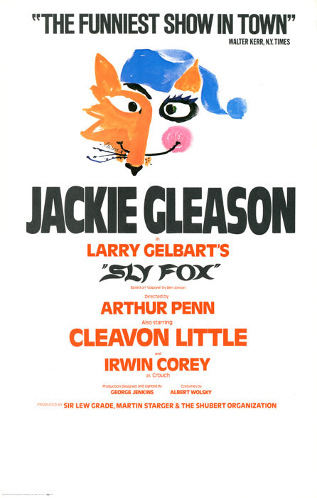 Sly Fox (1978 tour, Jackie Gleason, repro)